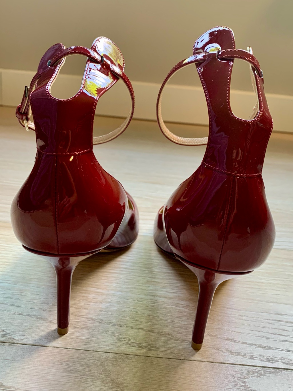 Francesco Russo Vernice Amaranto Patent Leather Ankle Strap Pump Nwt Size 41 It — image 6 of 8